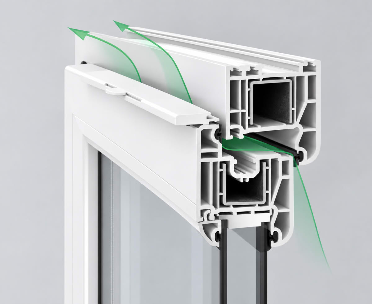 Вентиляционный клапан для пластикового окна AIR-BOX Comfort